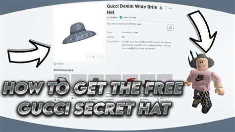 how to get the free gucci hat in roblox|how to get free items gucci town.